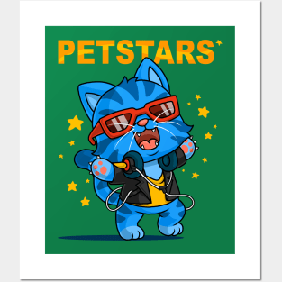 cool cat cartoon petstars Posters and Art